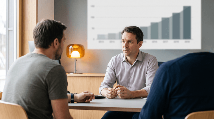 Healthcare provider discussing TRT options with a patient