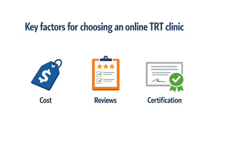 Key factors for choosing an online TRT clinic