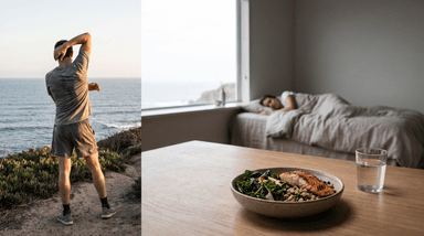 Healthy lifestyle scene representing natural testosterone enhancement