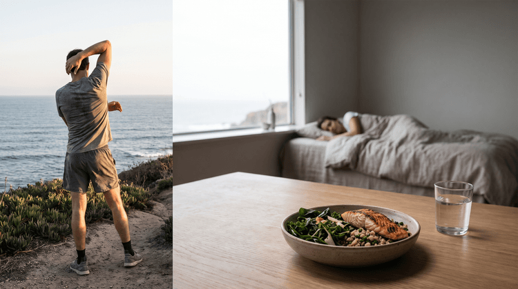 Healthy lifestyle scene representing natural testosterone enhancement