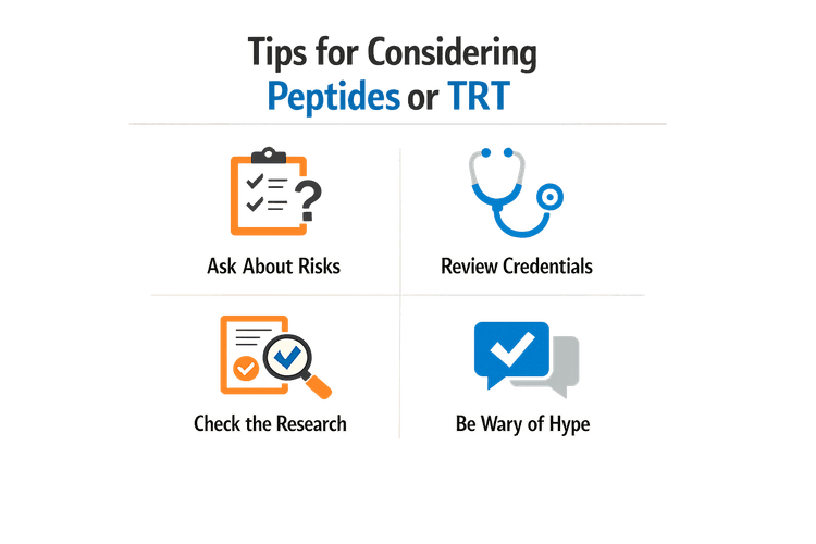 Tips for considering Peptides vs TRT