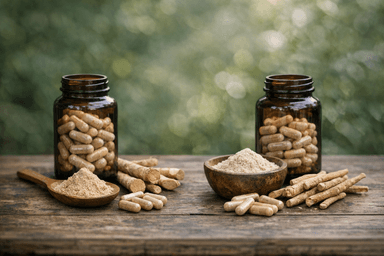 Comparison of Tongkat Ali and Ashwagandha supplements